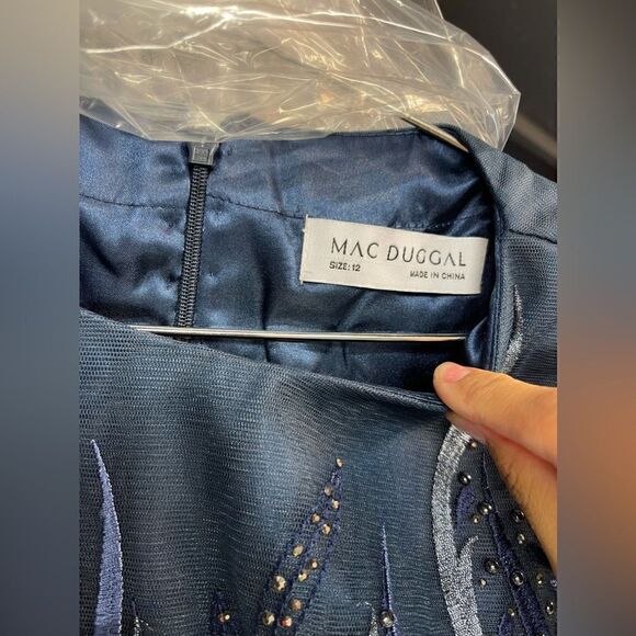 Mac Duggal 11136 Long Sleeve  Dress AUTHENTIC - Picture 10 of 14